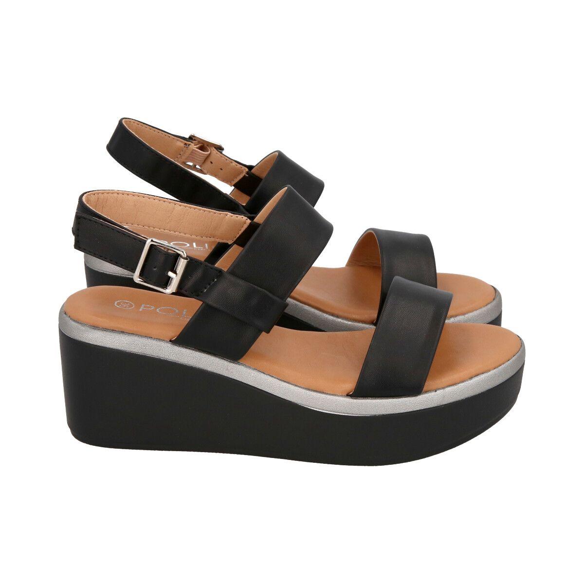 Sandalia Mujer Negro Sophie Police-2