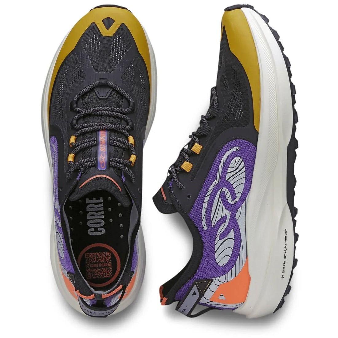 Zapatilla Trail Running Mujer Corre Trilha Negro/Multicolor-2