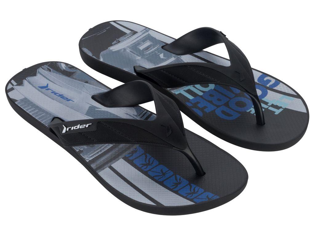 Sandalia Hombre Negro Strike Rider-1