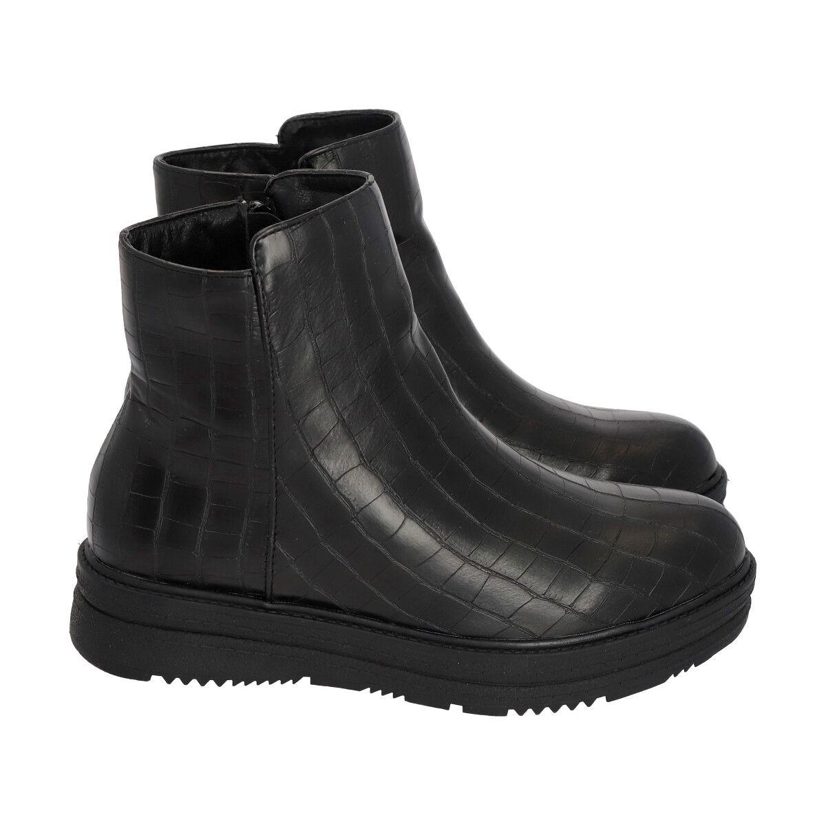 Botin Black  Negro Police-2