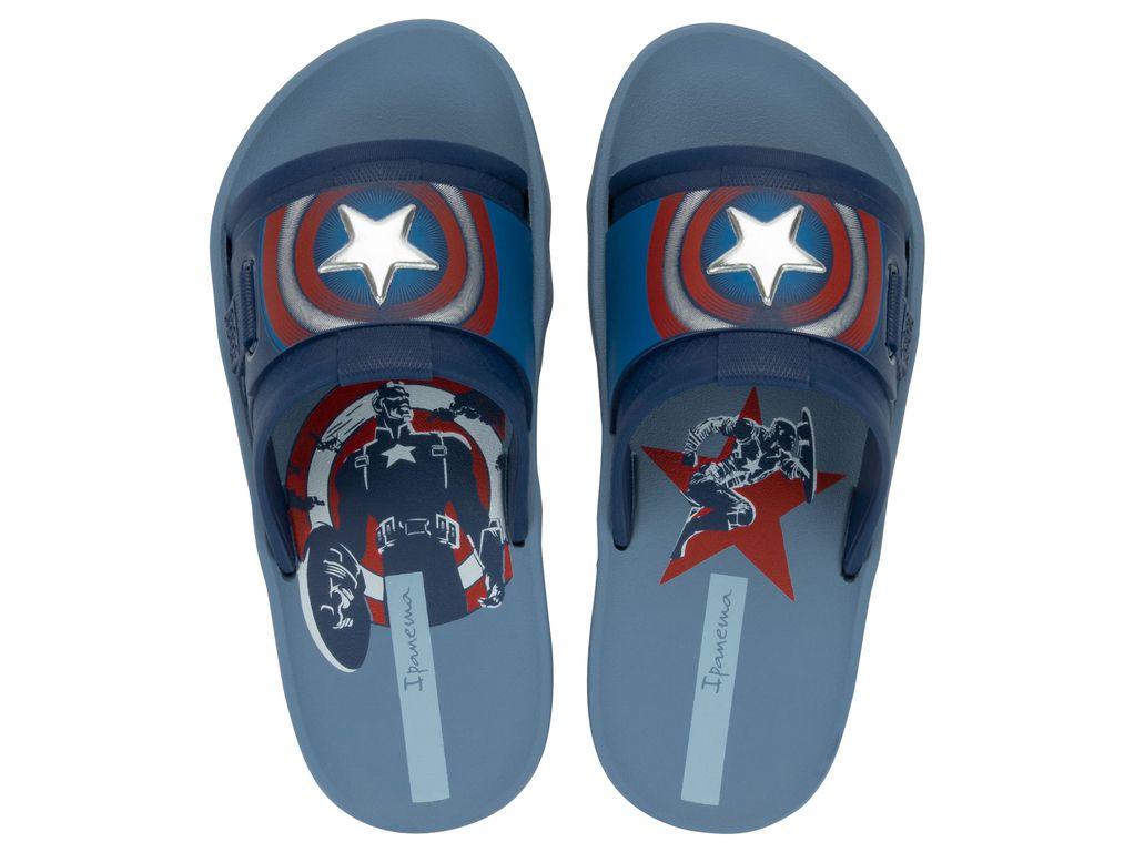 Sandalia Infantil Azul Capitan America Action Ipanema-0