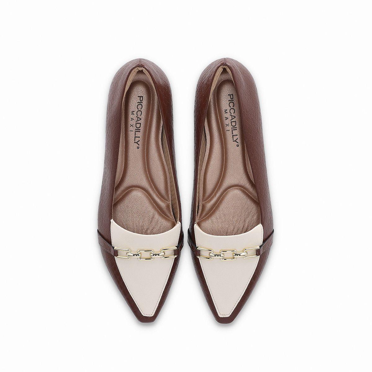 Zapato Mujer Chocolate/Natutal Silvia Piccadilly-4