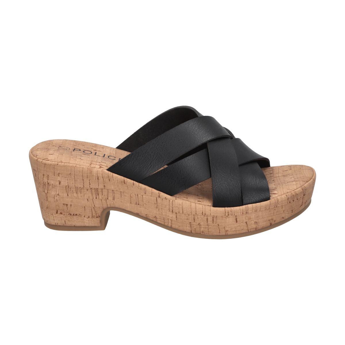 Sandalia Mujer Negro Alma Police-0