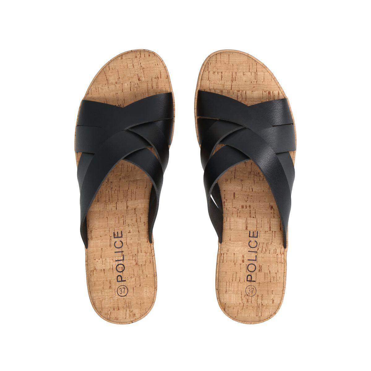 Sandalia Mujer Negro Alma Police-1