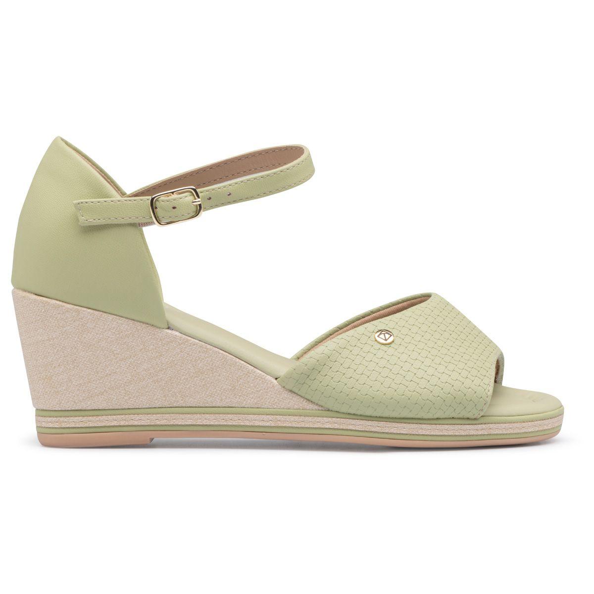 Sandalia Mujer Anabela Alice Verde 736 Piccadilly-0