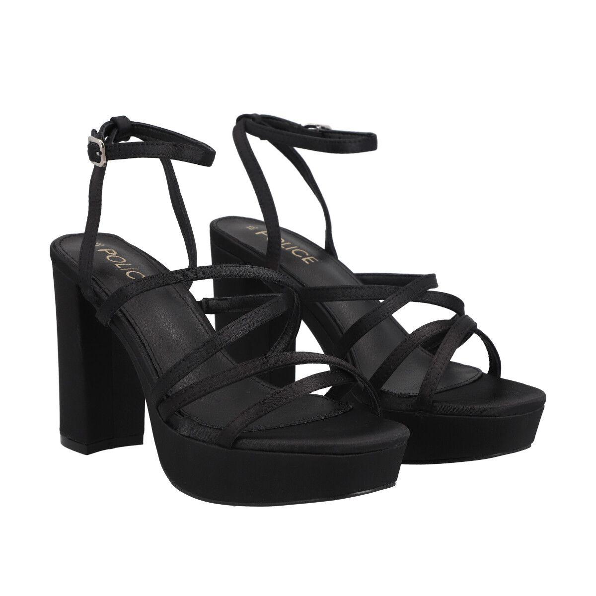 Sandalia Mujer Negro Holly Police-4