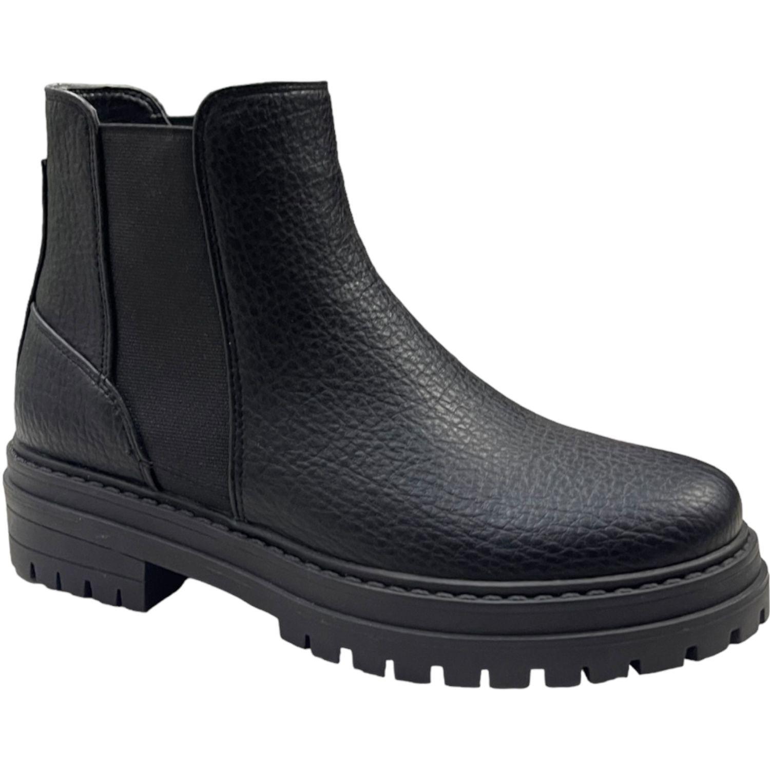 Botin Mujer Negro Roma Detogni-1