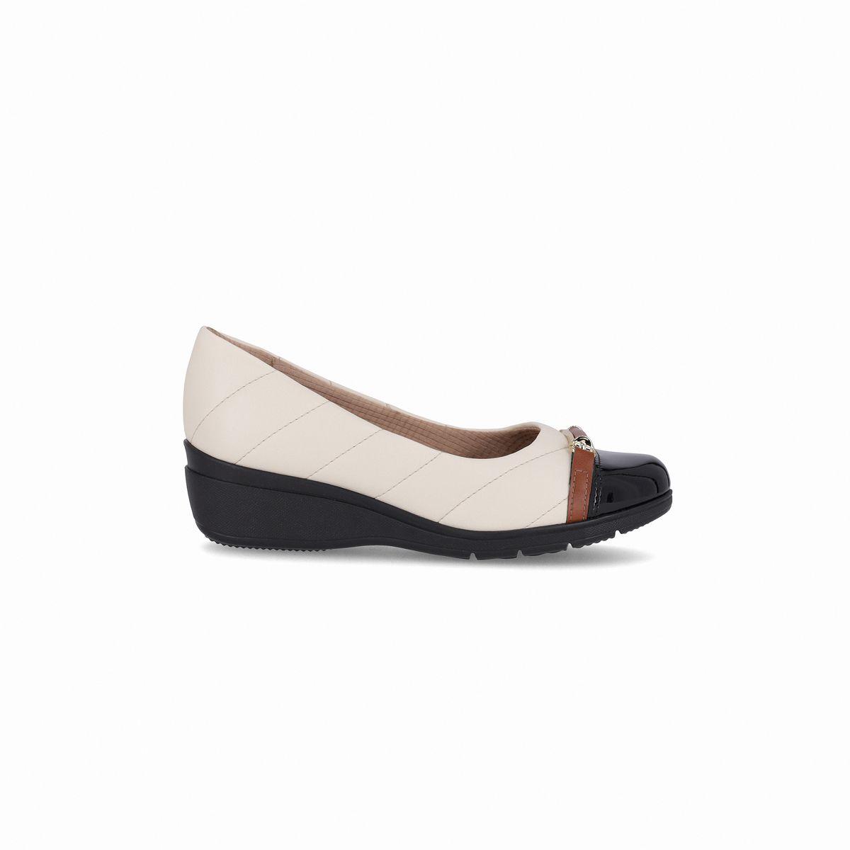Zapato Mujer Negro/Crema Beth 93 Piccadilly-0
