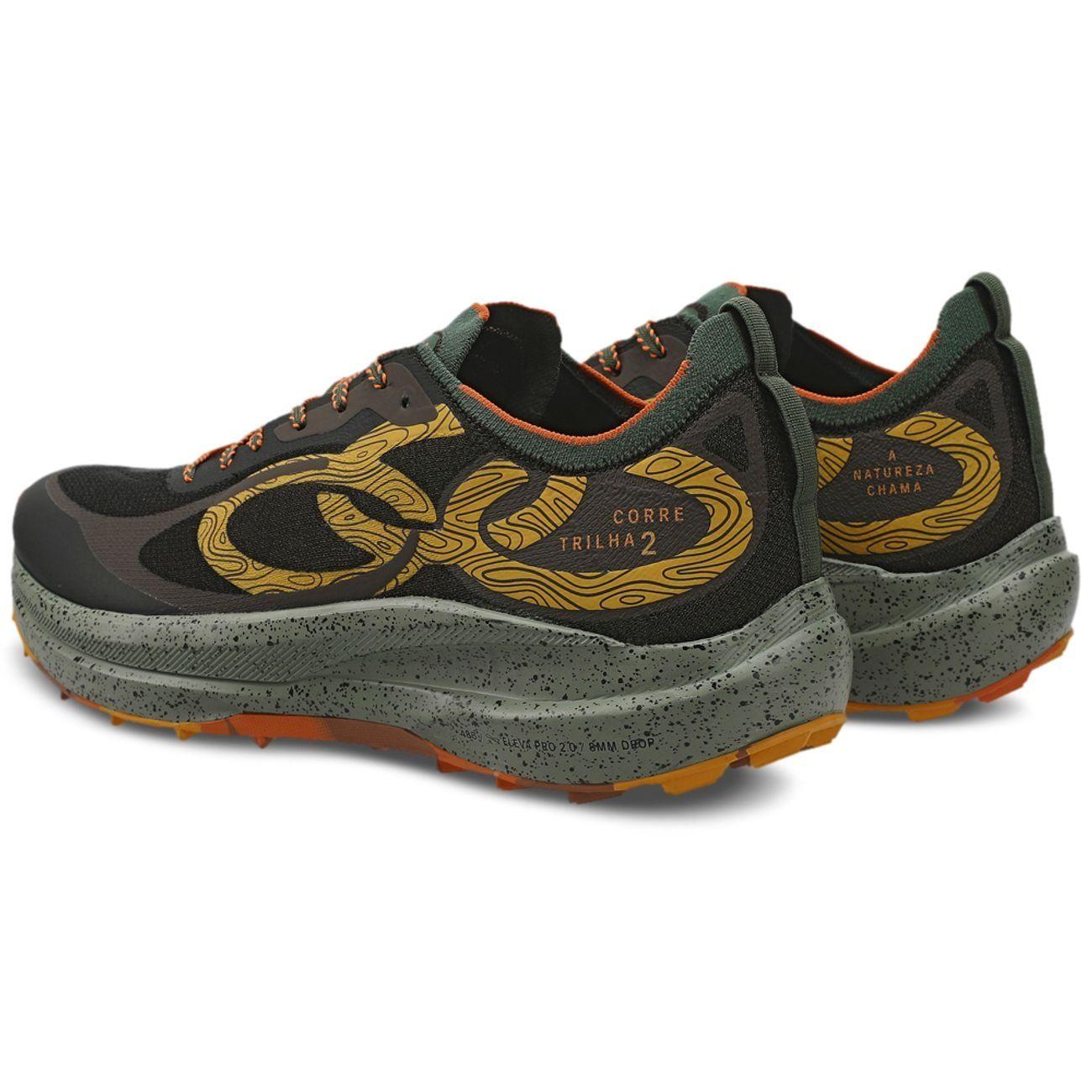 Zapatilla Trail Running Hombre Corre Trilha 2 Café/Militar-3
