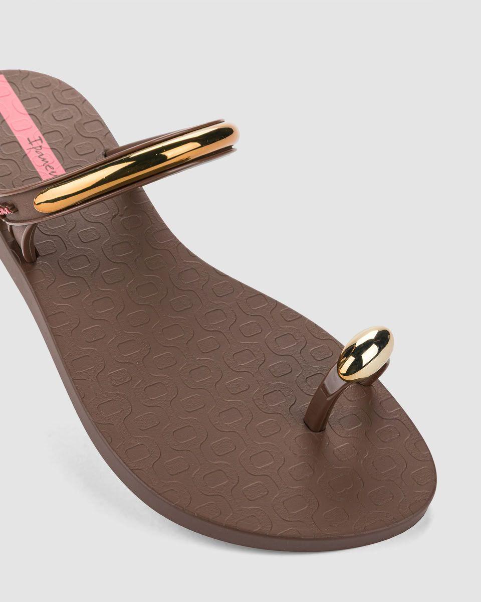 Sandalia Mujer Marrón Ring Lux Ipanema-1