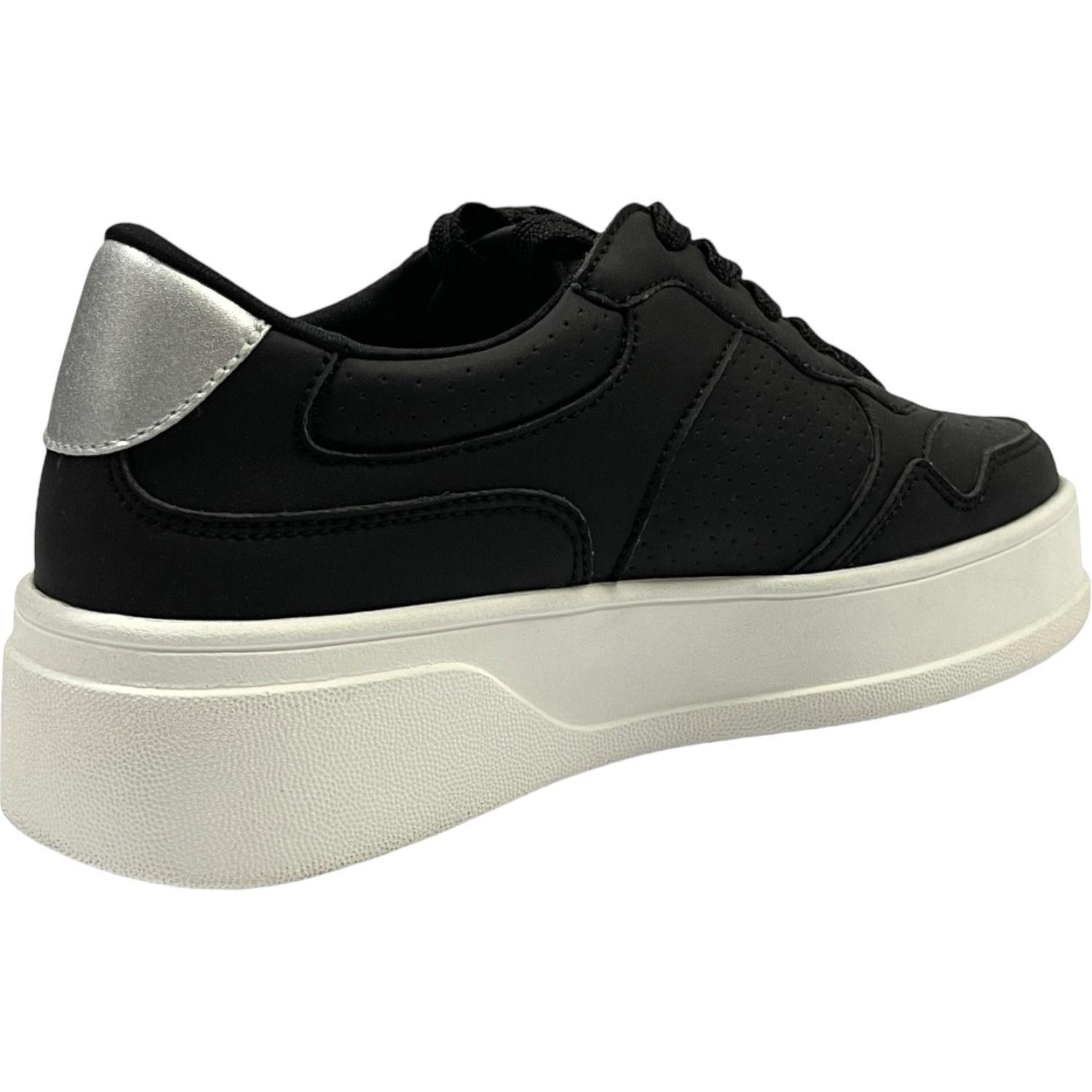 Zapatilla Urbana Mujer Negro/Blanco Chic Detogni-1