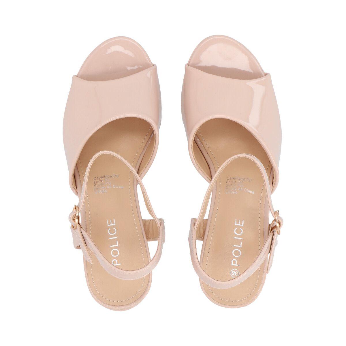 Sandalia Mujer Beige Connie Police-1