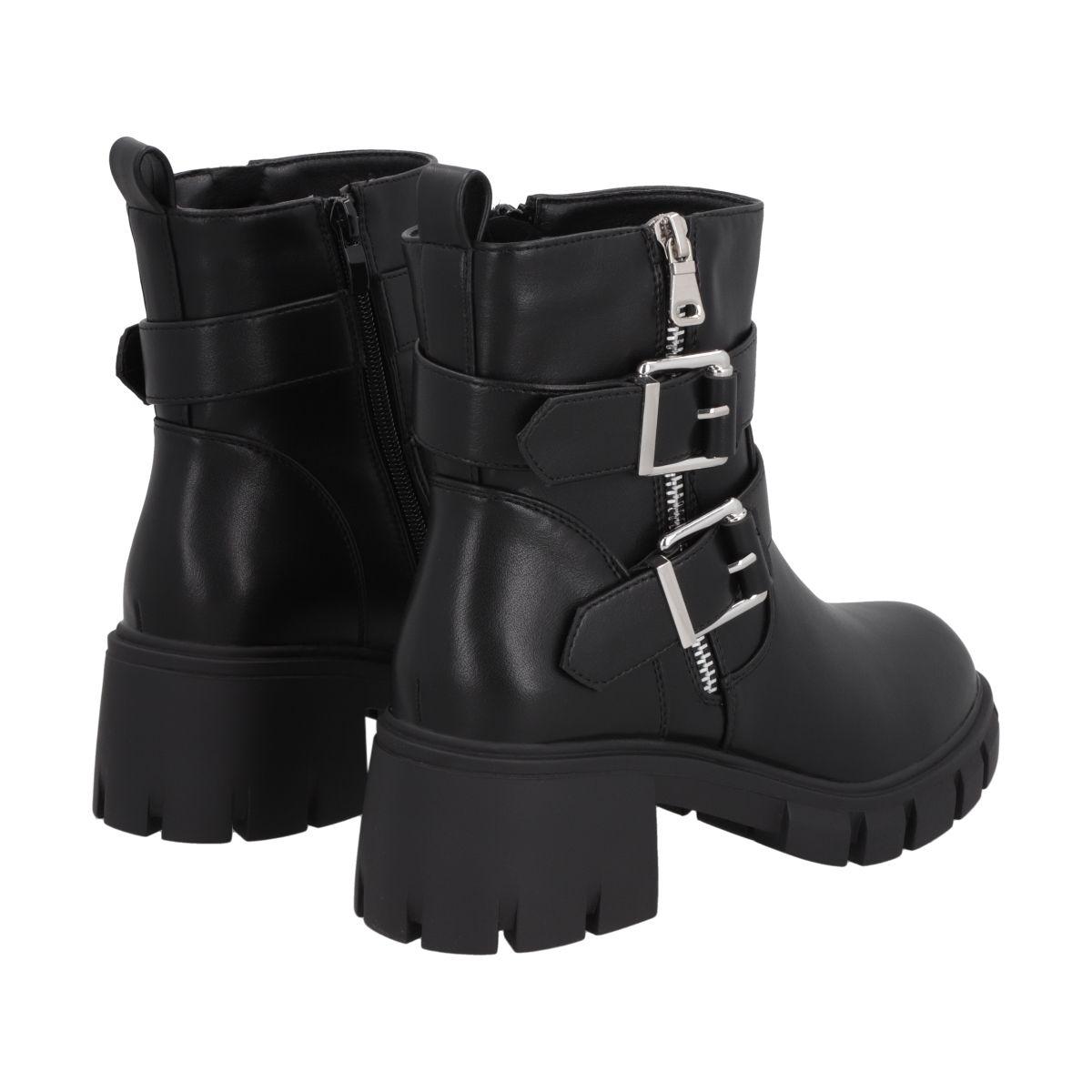 Botin Mujer Negro Rebecca Police-3