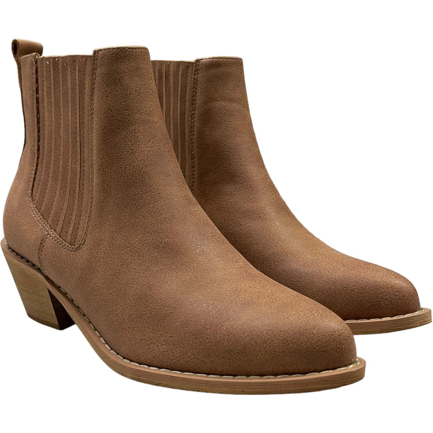 Botin Mujer Camel Moscu Detogni-2