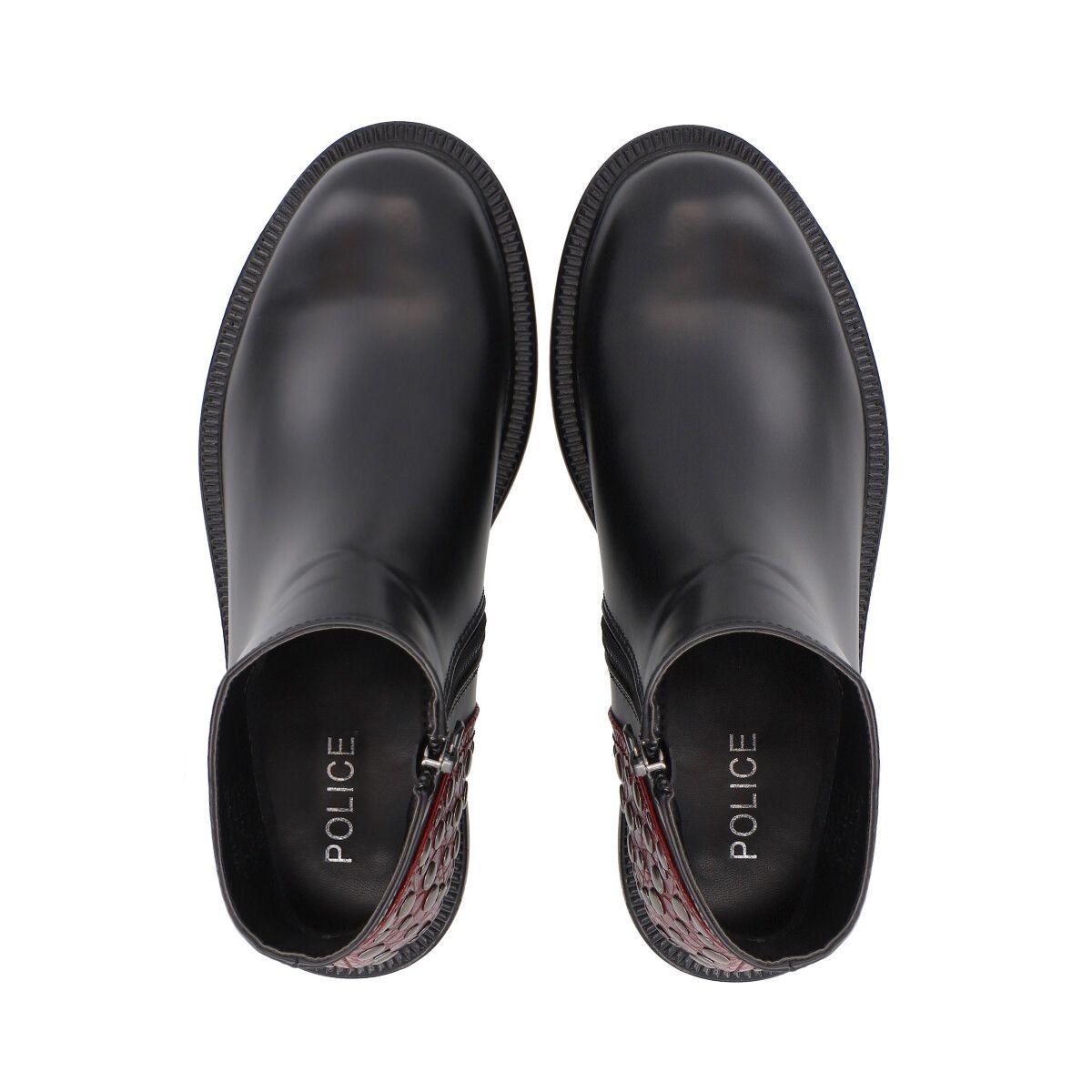 Botin Mujer Negro Galli  Police-1