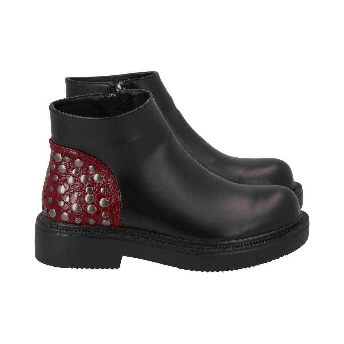 Botin Mujer Negro Galli  Police-2