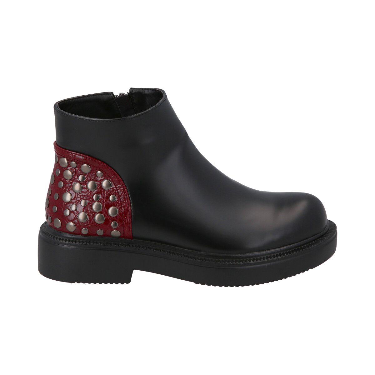 Botin Mujer Negro Galli  Police-0