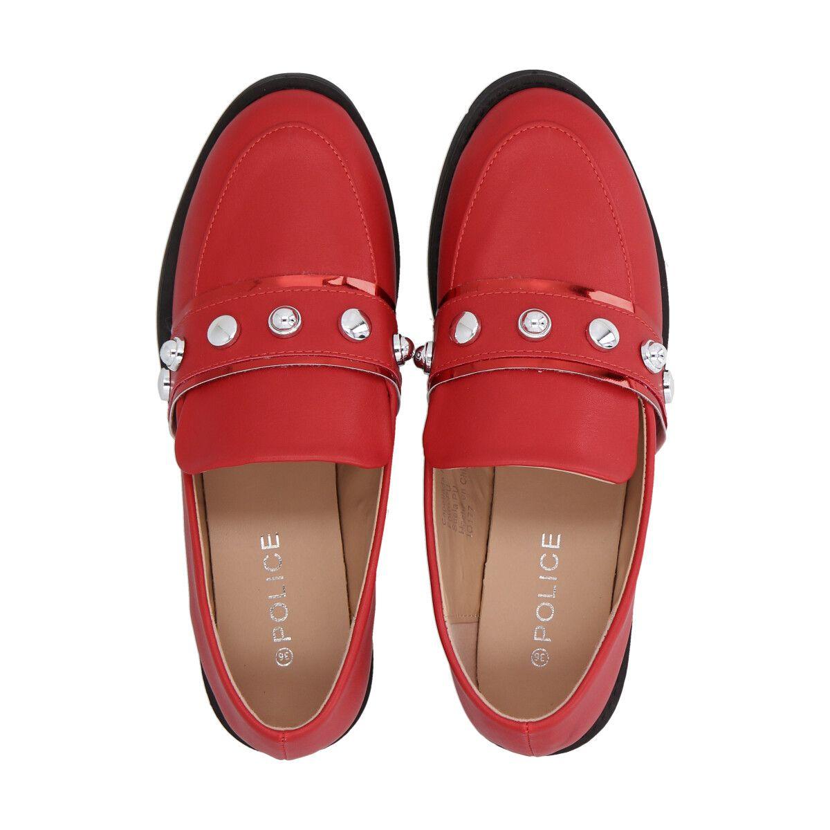 Zapato Mujer Rojo Lola 77 Police-1
