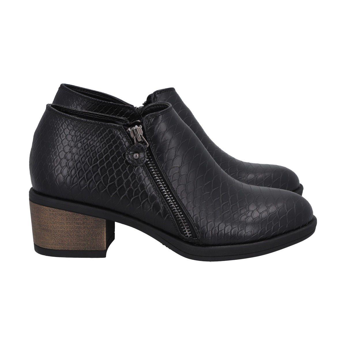 Botin Mujer Negro Roxy Police-2
