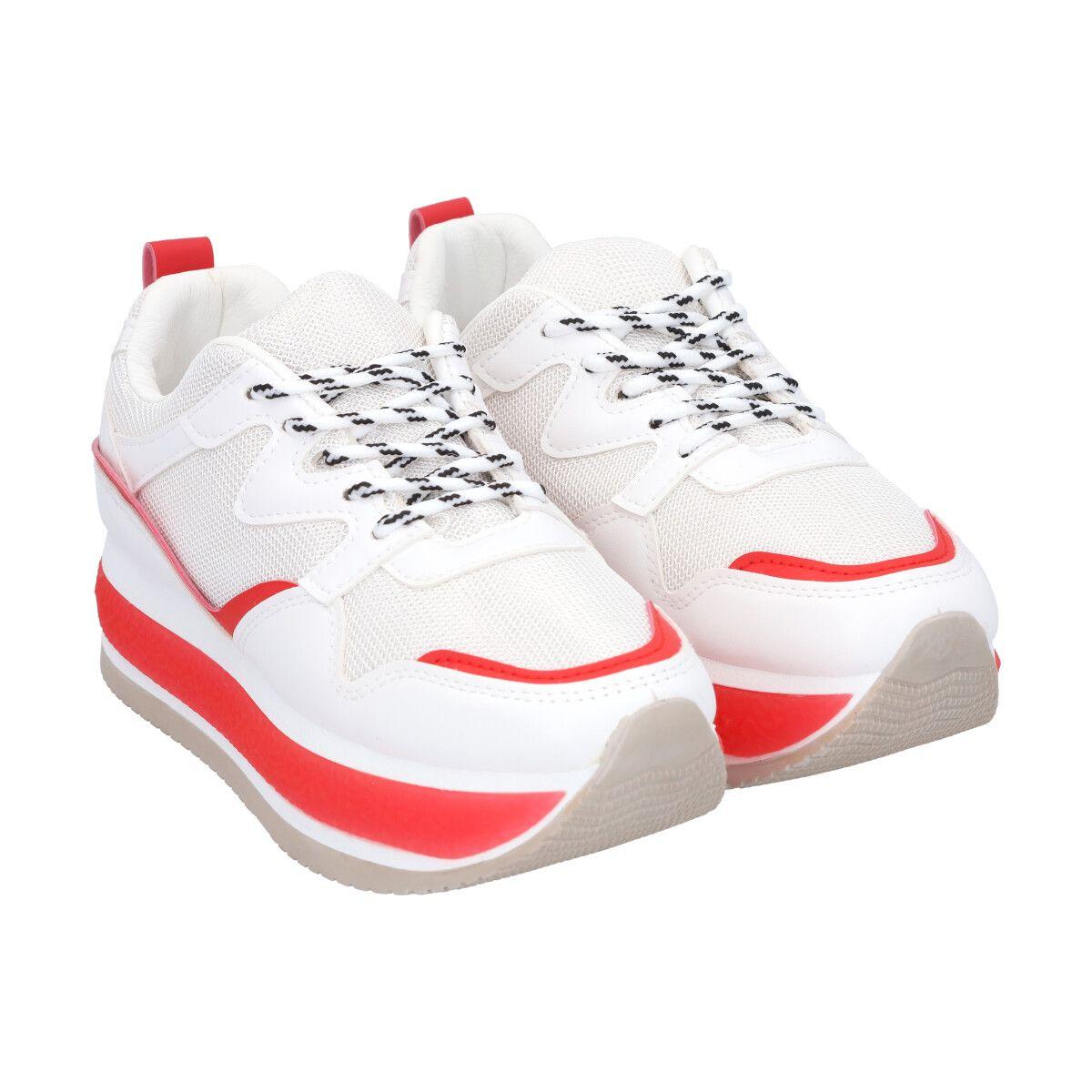 Zapatilla Urbana Mujer Blanco/Fluor Amalia Police-3