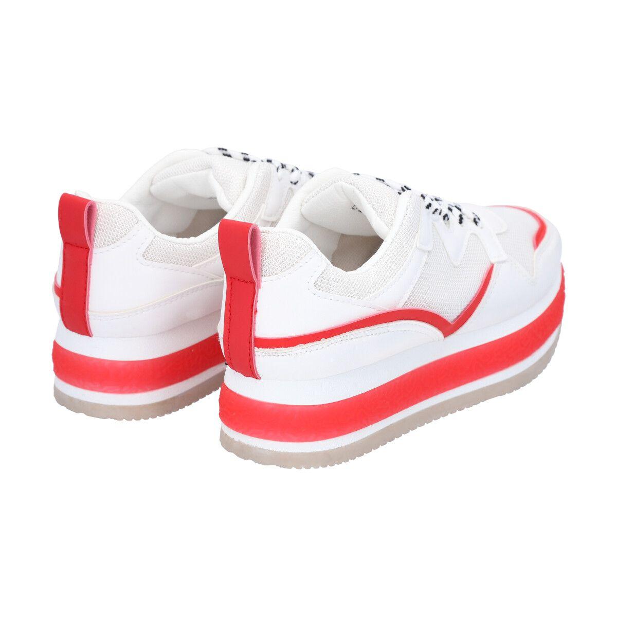Zapatillas Mujer Blanco/Fluor Amalia Police-4