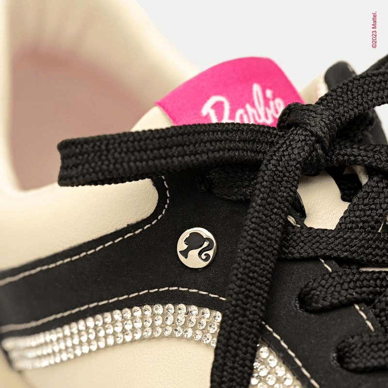 Zapatilla Mujer Negro/Beige Barbie Piccadilly-1