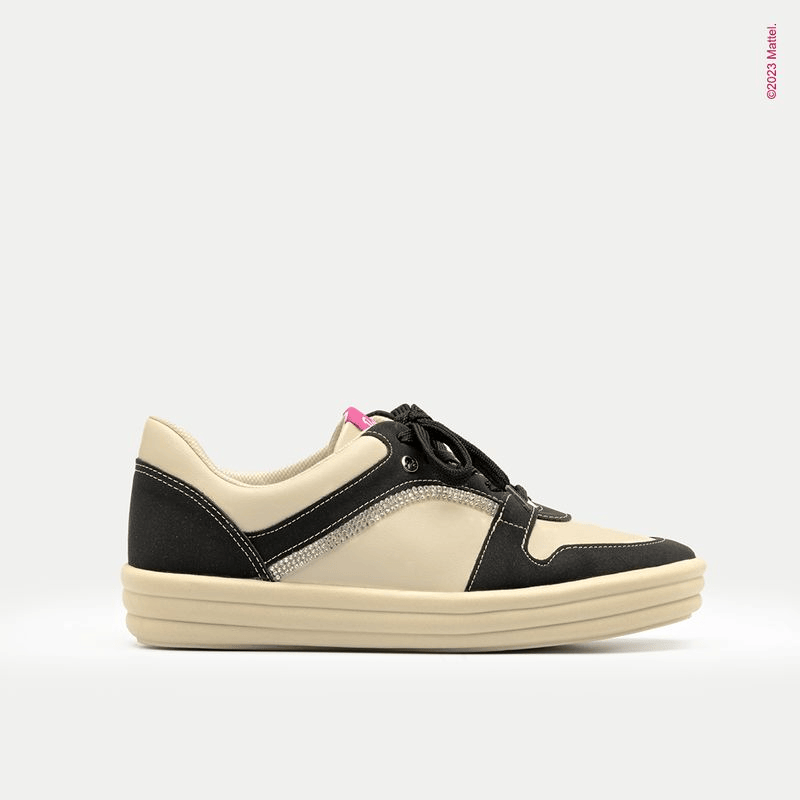 Zapatilla Mujer Negro/Beige Barbie Piccadilly-0