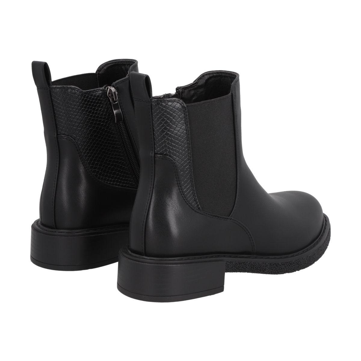 Botin Mujer Negro City Police-3