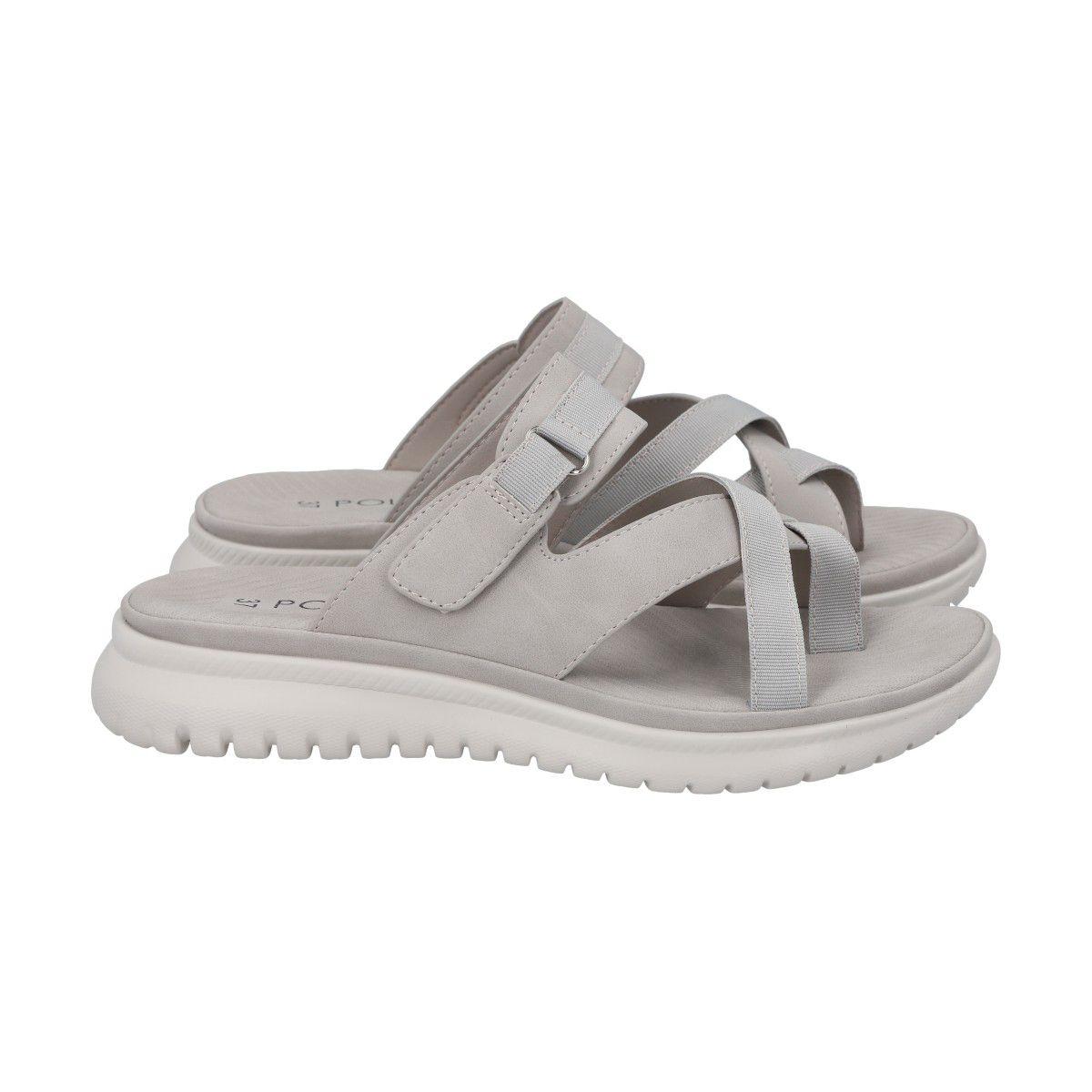 Sandalia Mujer Gris Valentina Police-1