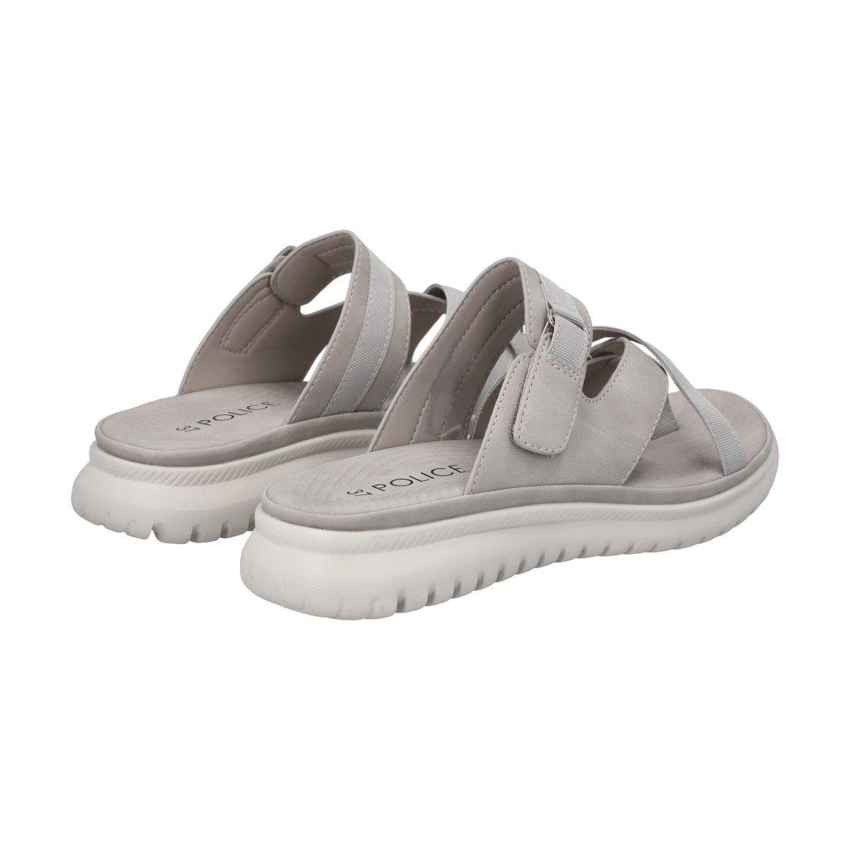 Sandalia Mujer Gris Valentina Police-3