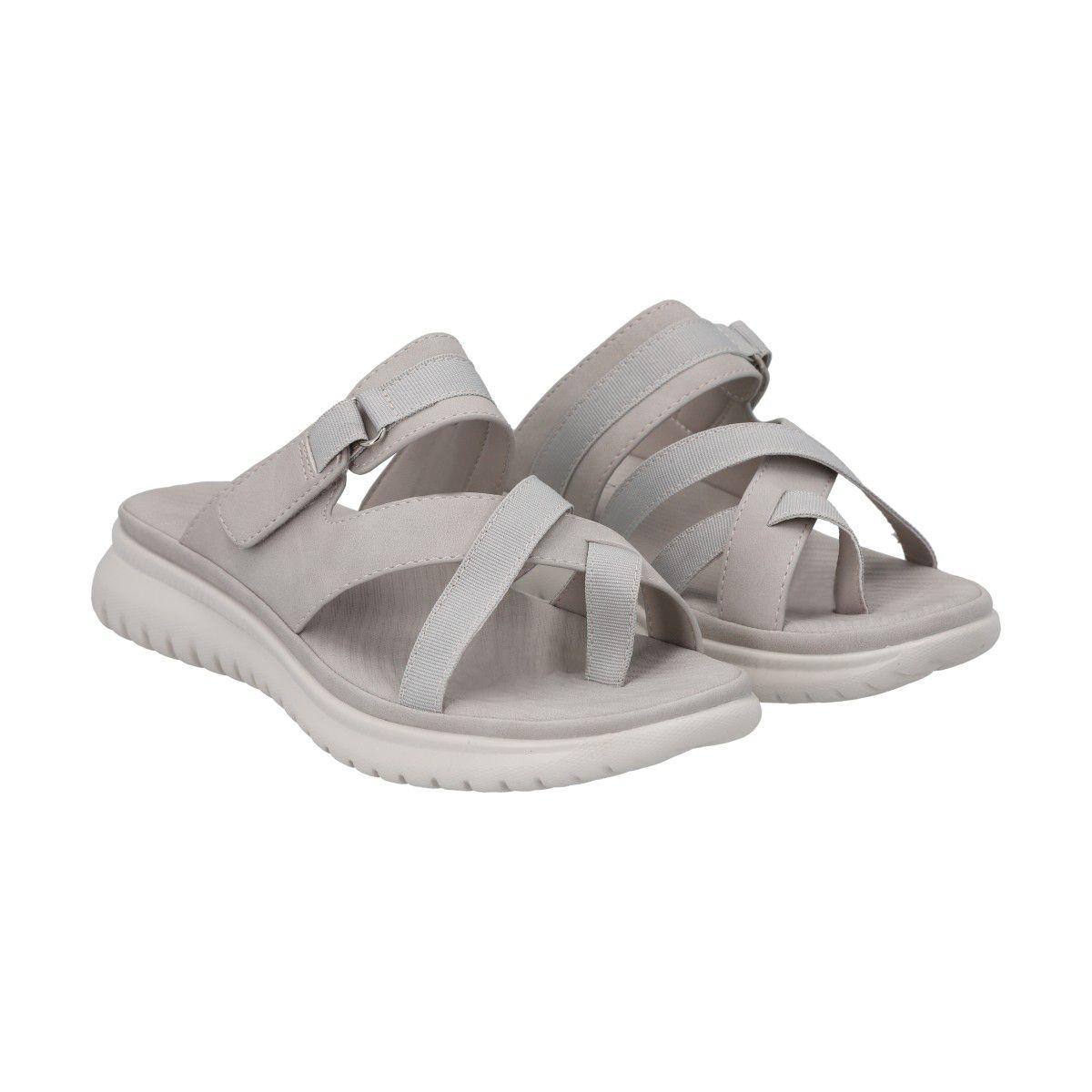 Sandalia Mujer Gris Valentina Police-4