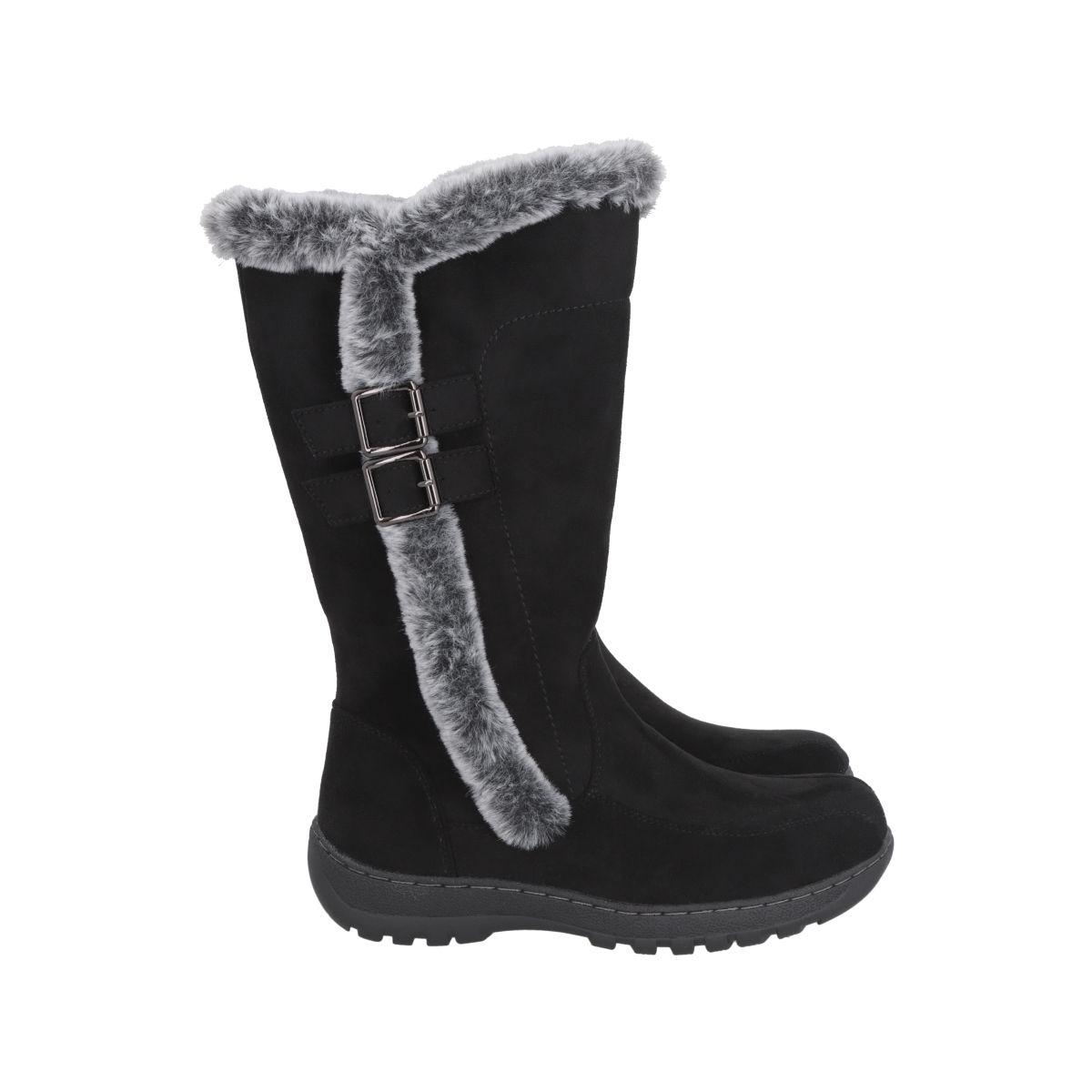 Bota Chiporro Mujer Negro Winter Police-2