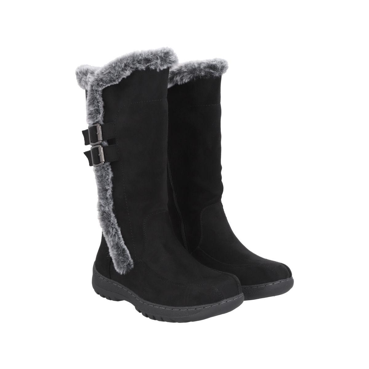 Bota Chiporro Mujer Negro Winter Police-4