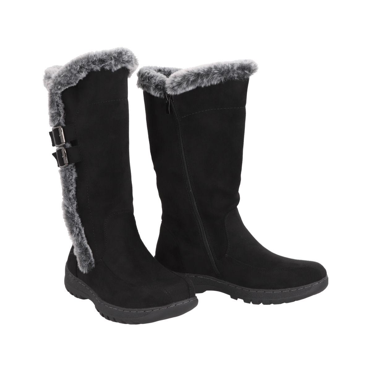 Bota Mujer Negro Winter Police-1