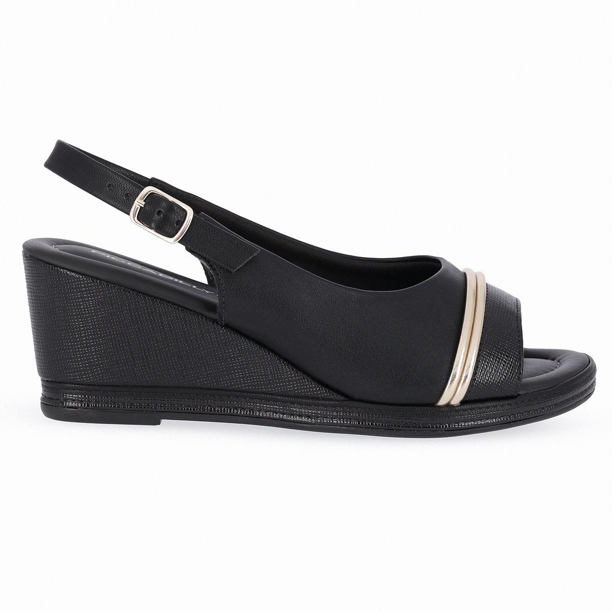 Sandalia Alice Negro/Dorado Piccadilly-1