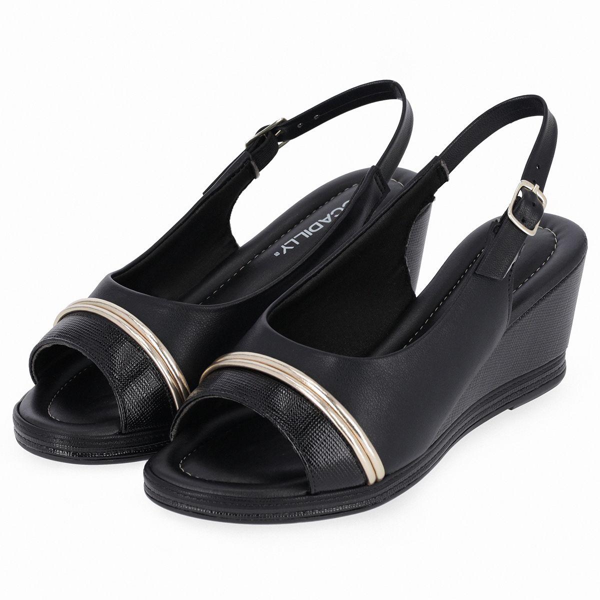 Sandalia Alice Negro/Dorado Piccadilly-2