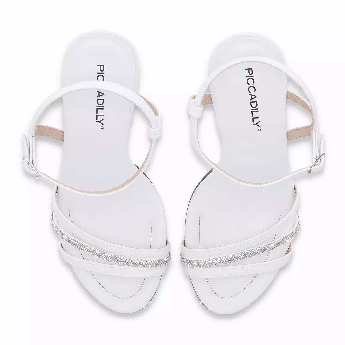 Sandalia Mujer Blanco/Strass Rafa 844 Piccadilly-2