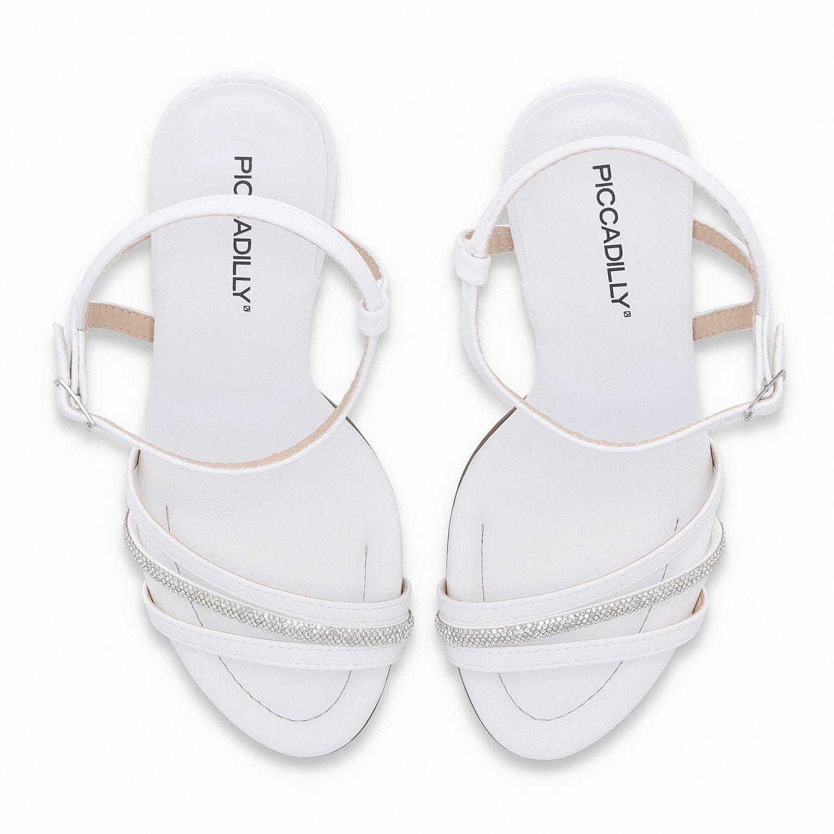 Sandalia Mujer Blanco/Strass Rafa 844 Piccadilly-2