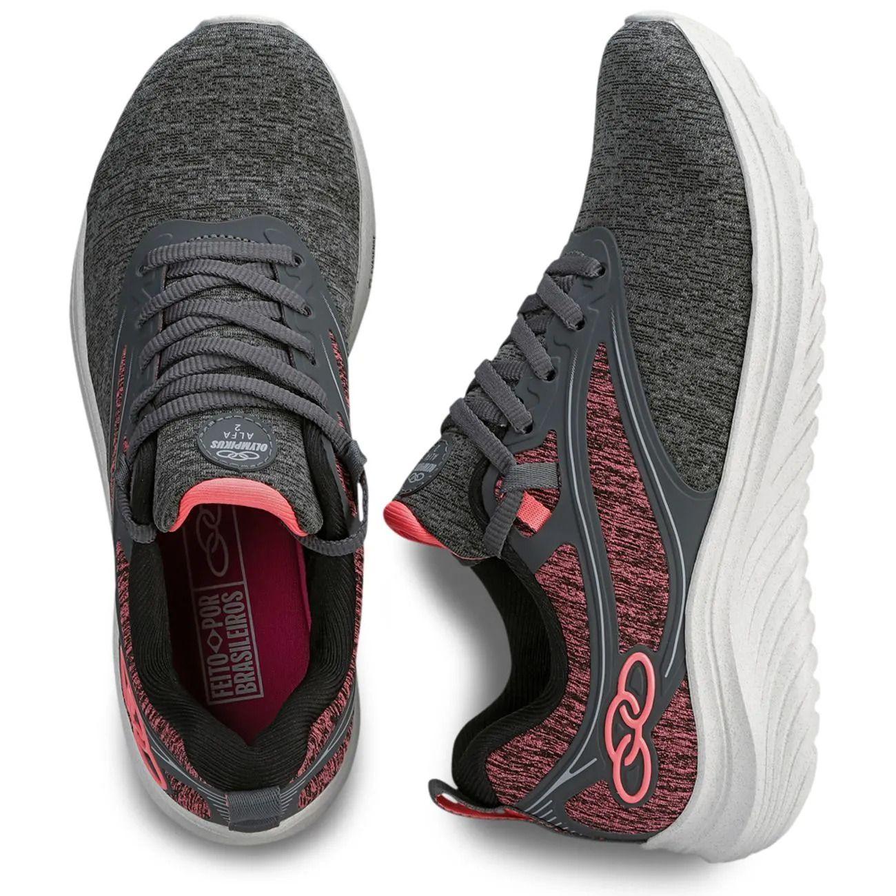 Zapatilla Mujer Alfa 2 Gris/Rosado-2