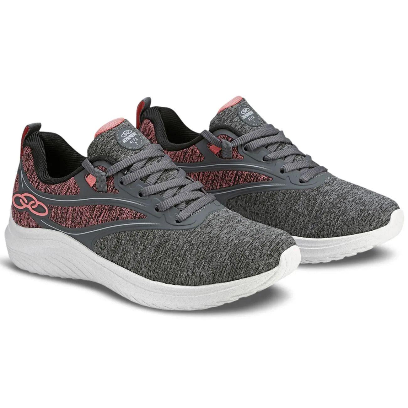 Zapatilla Mujer Alfa 2 Gris/Rosado-1