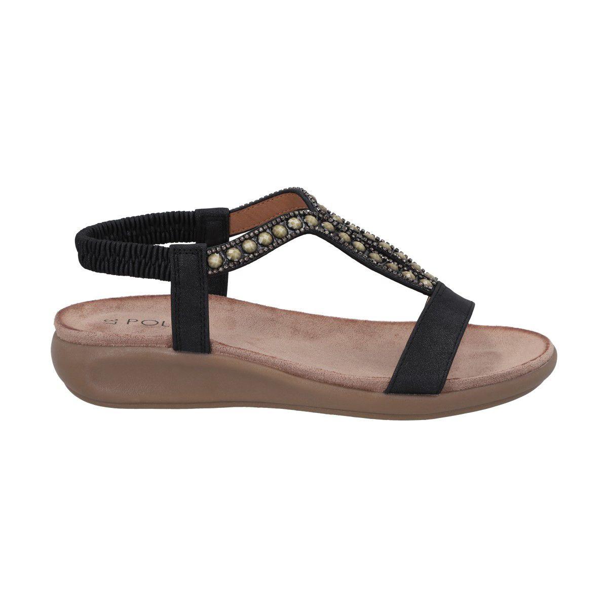 Sandalia Mujer Negro Kelly Police-0