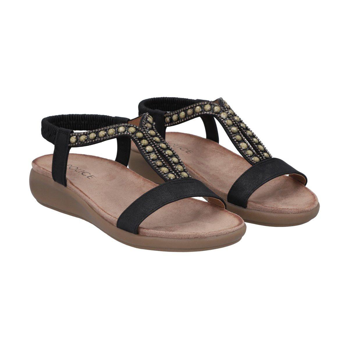 Sandalia Mujer Negro Kelly Police-4