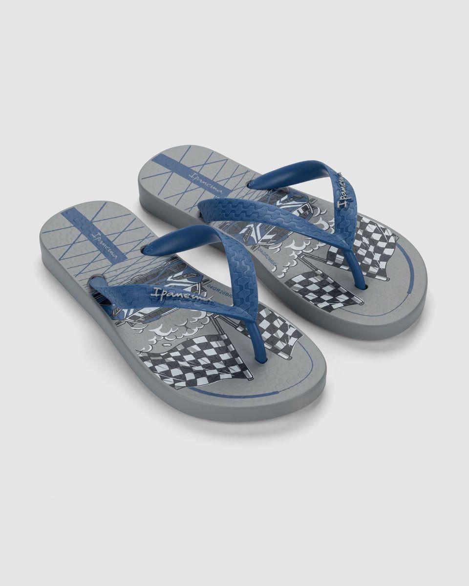 Sandalia Infantil Gris/Azul Fantasia Ipanema-1
