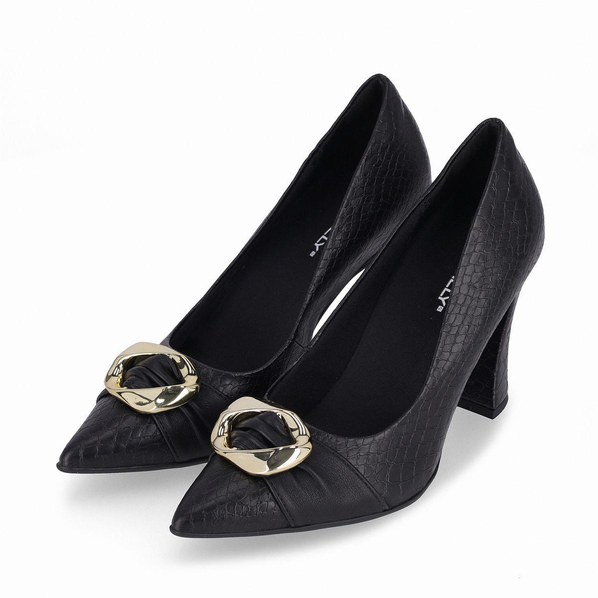 Zapato Mujer Negro/Dorado Silvana 42 Piccadilly-2