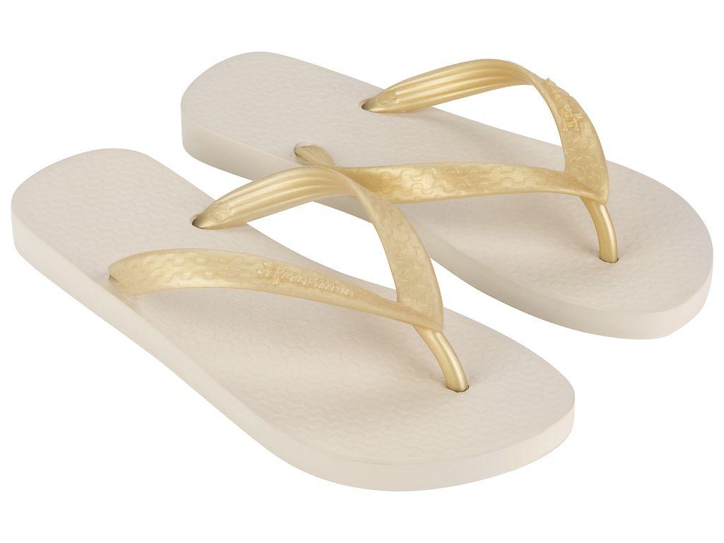 Sandalia Mujer Beige/Dorado Classica Ipanema-1