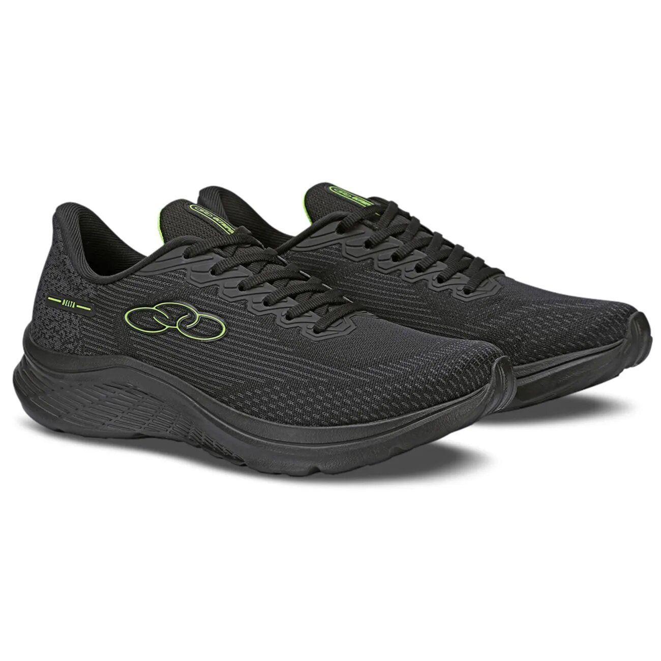 Zapatilla Hombre Delta Negro/Verde Olympikus-1