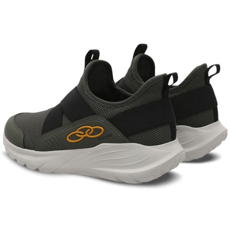 Zapatilla Infantil Stream Infantil Verde Militar-3