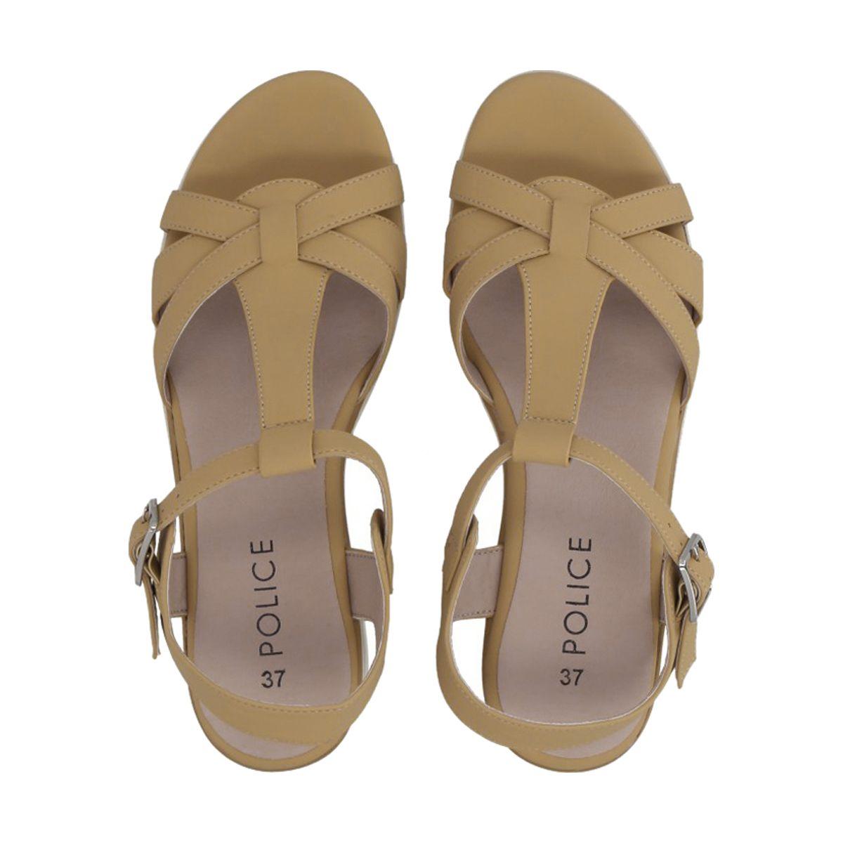Sandalia Mujer Beige Vesta Police-1