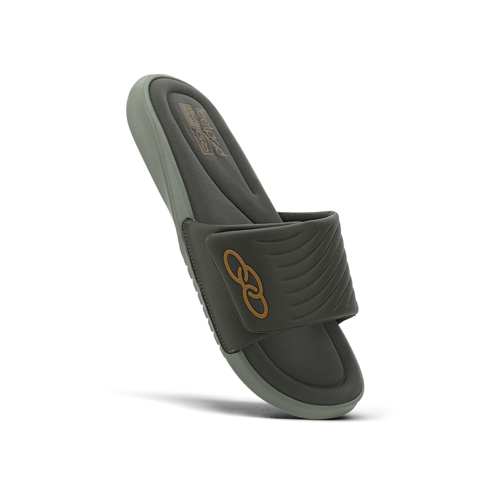 Slide Hombre Melbourne 2 Verde-1