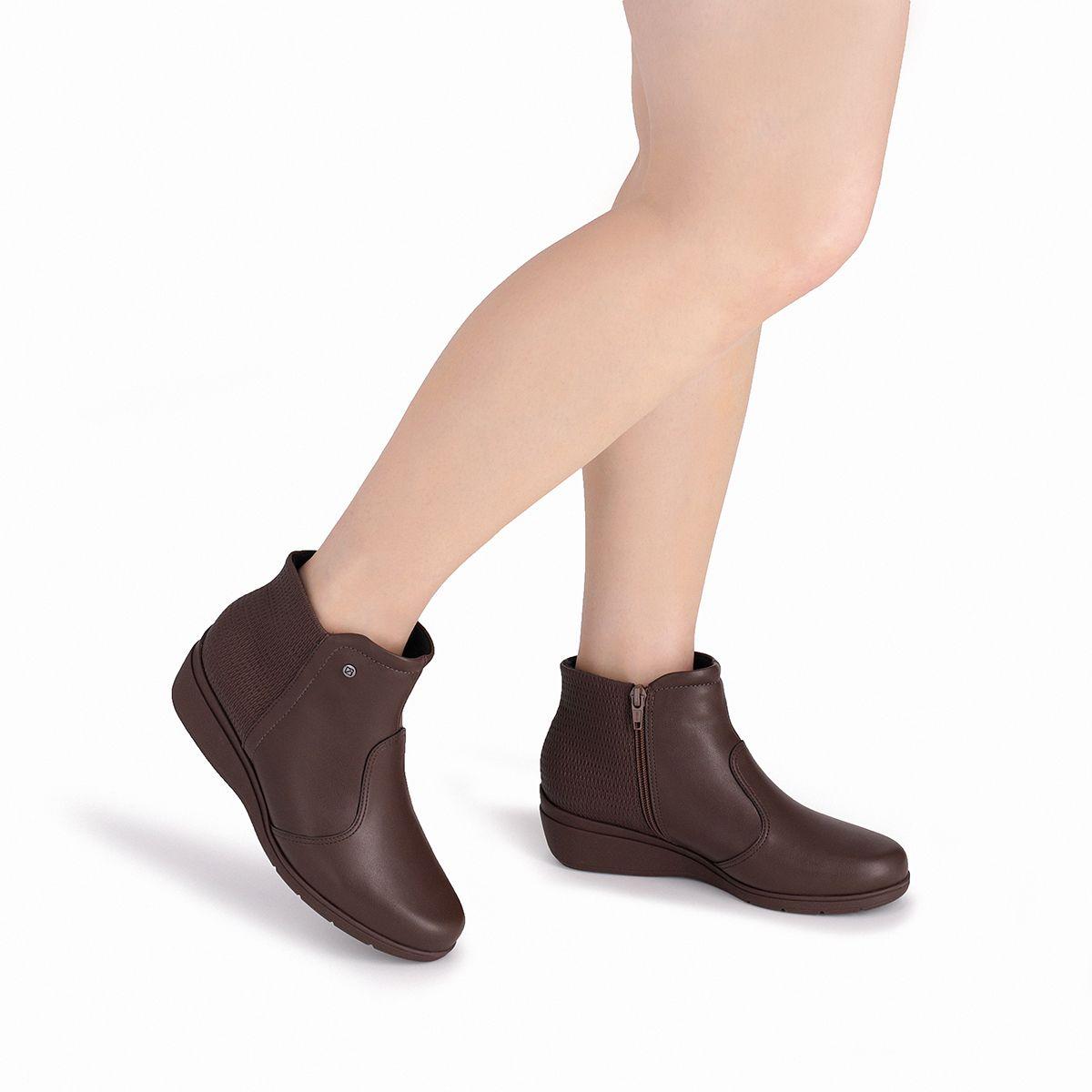 Bota Mujer Anabela Beth Chocolate Piccadilly-4